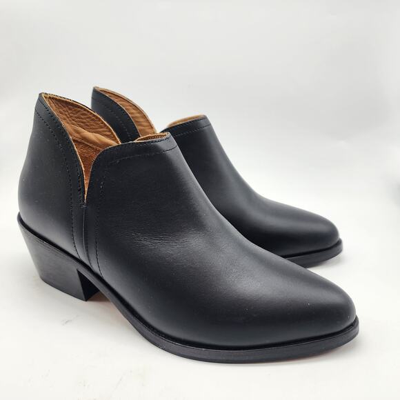 Nisolo Mia Everyday Ankle Bootie Size 7 Black Leather Slip-on Bootie - Picture 1 of 9
